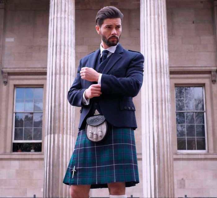 man in a kilt